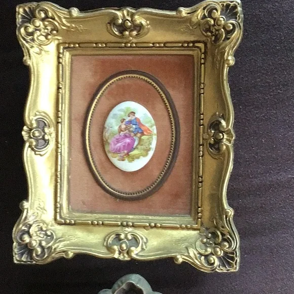 Set of 3 wall decor vintage Limoges - Picture 2 of 7